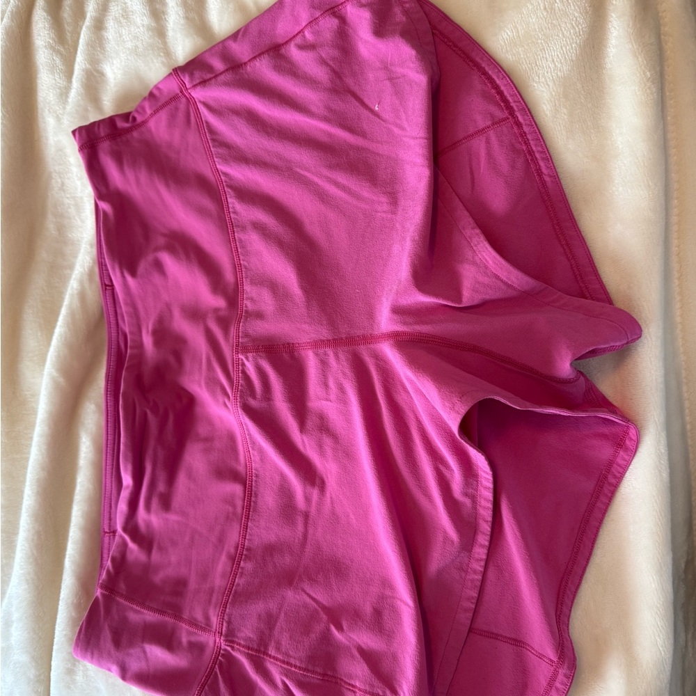 Pink lululemon shorts